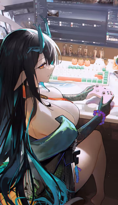 Arknights Wallpapers for iPhone 13 Pro Max/12 Pro Max/14 Plus (1284x2778): Dusk (Arknights), anime girl, gaming, pC