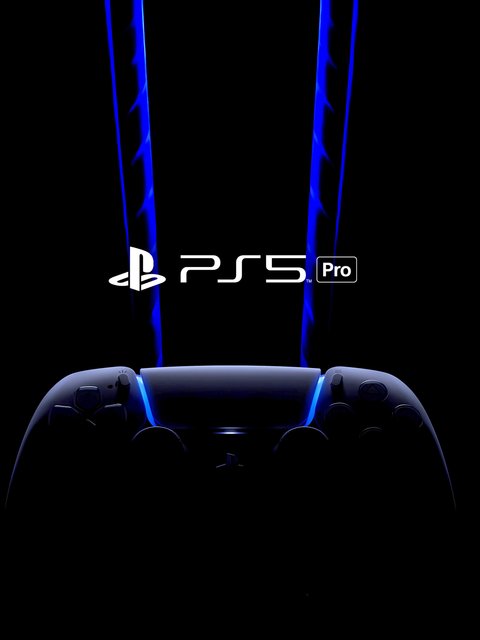 PlayStation 5 Pro Gamepad - Wallpapers for HTC/BlackBerry in 480x640 resolution