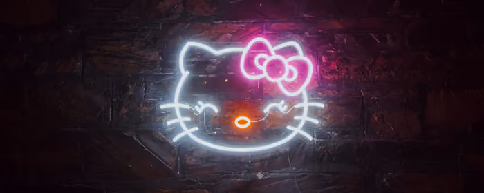 UltraWide 21:9 wallpapers (2560x1080): Hello Kitty, neon, logo, bow