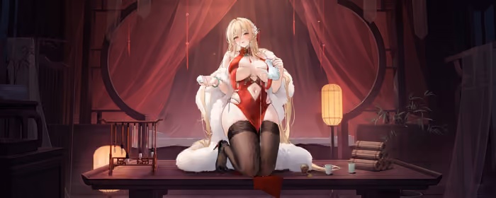 UltraWide 32:9 обои Implacable (Azur Lane) (5120x1440): Implacable (Azur Lane), девушки, чулки, высокие каблуки