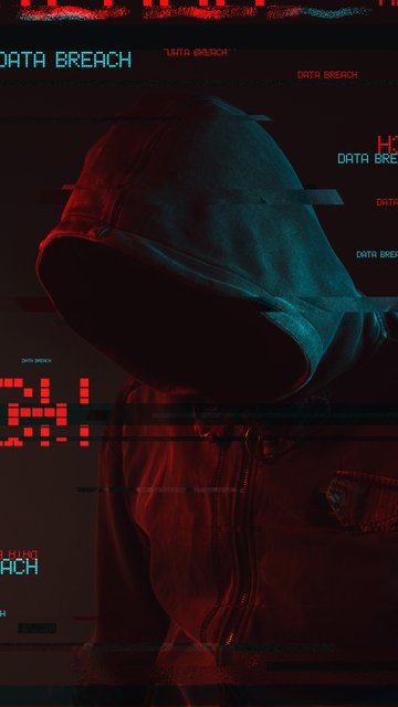 Anonymous hacker in hoodie - Wallpapers for Nokia, Samsung in 360x640 resolution