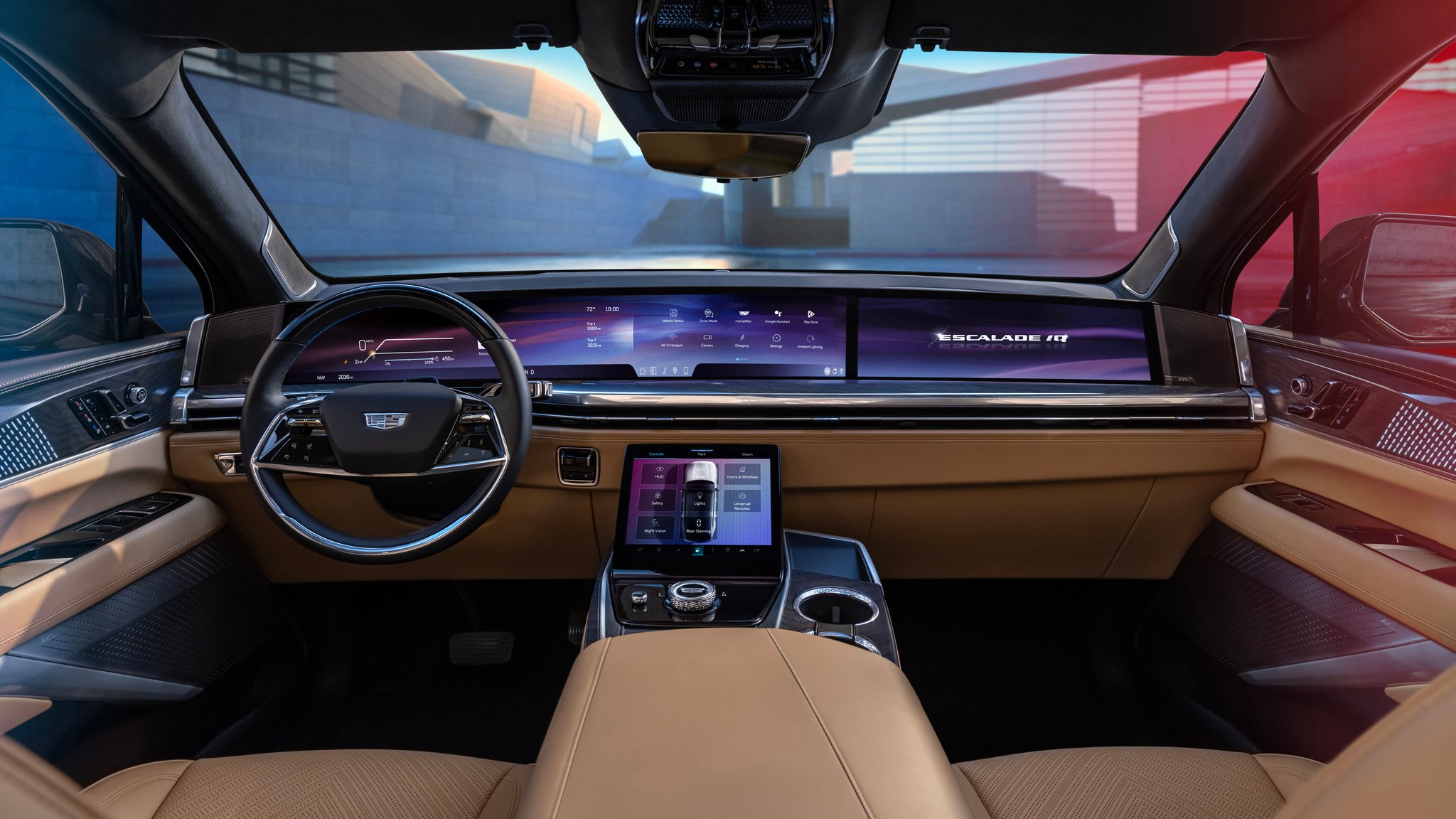 Cadillac Escalade iQ EV с цифровой панелью - QWXGA обои в разрешении 2048x1152