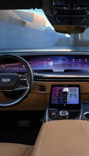 Обои машины: Cadillac Escalade IQ, электромобиль, Внедорожник, приборная панель