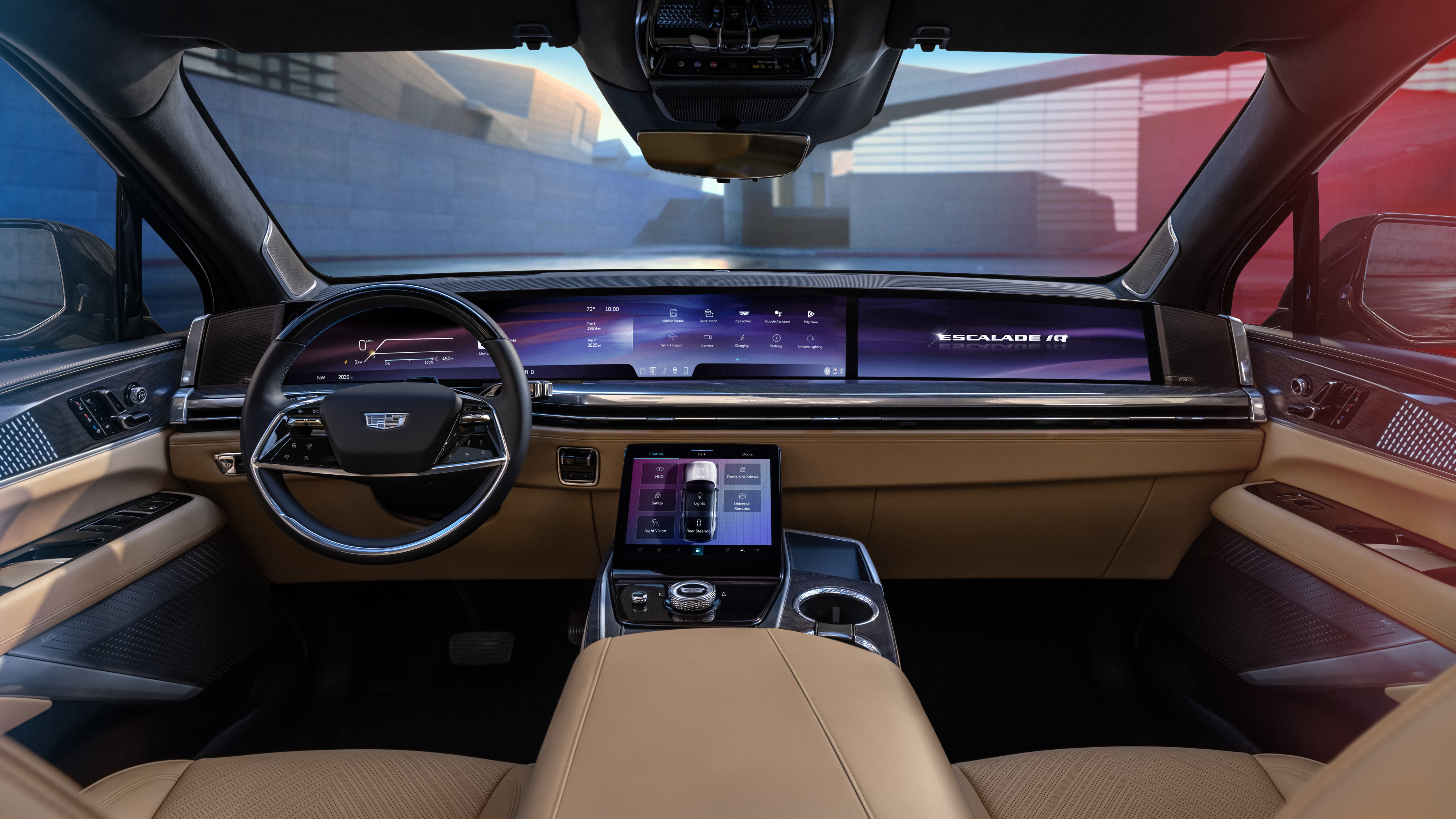 Cadillac Escalade iQ EV advanced dashboard - 5K wallpapers in 5120x2880 resolution