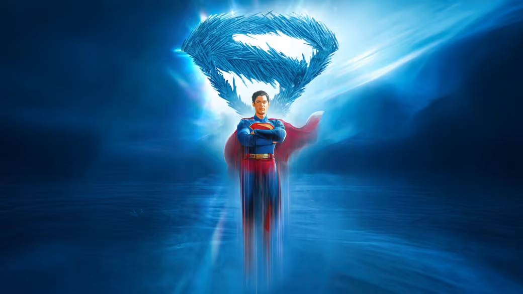 Superman in Sky with Energy Vortex - Full HD wallpapers in 1920x1080 resolution