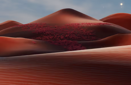 Nature wallpapers: desert, dune, sand, evening