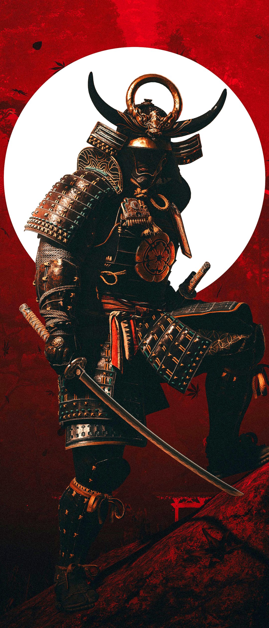 Assassin’s Creed Shadows Samurai Warrior - Wallpapers for Samsung Galaxy Z Flip7, Sony Xperia 5 II/5 III/5 V/10 IV/10 V, Xiaomi Mix Fold 3 in 1080x2520 resolution