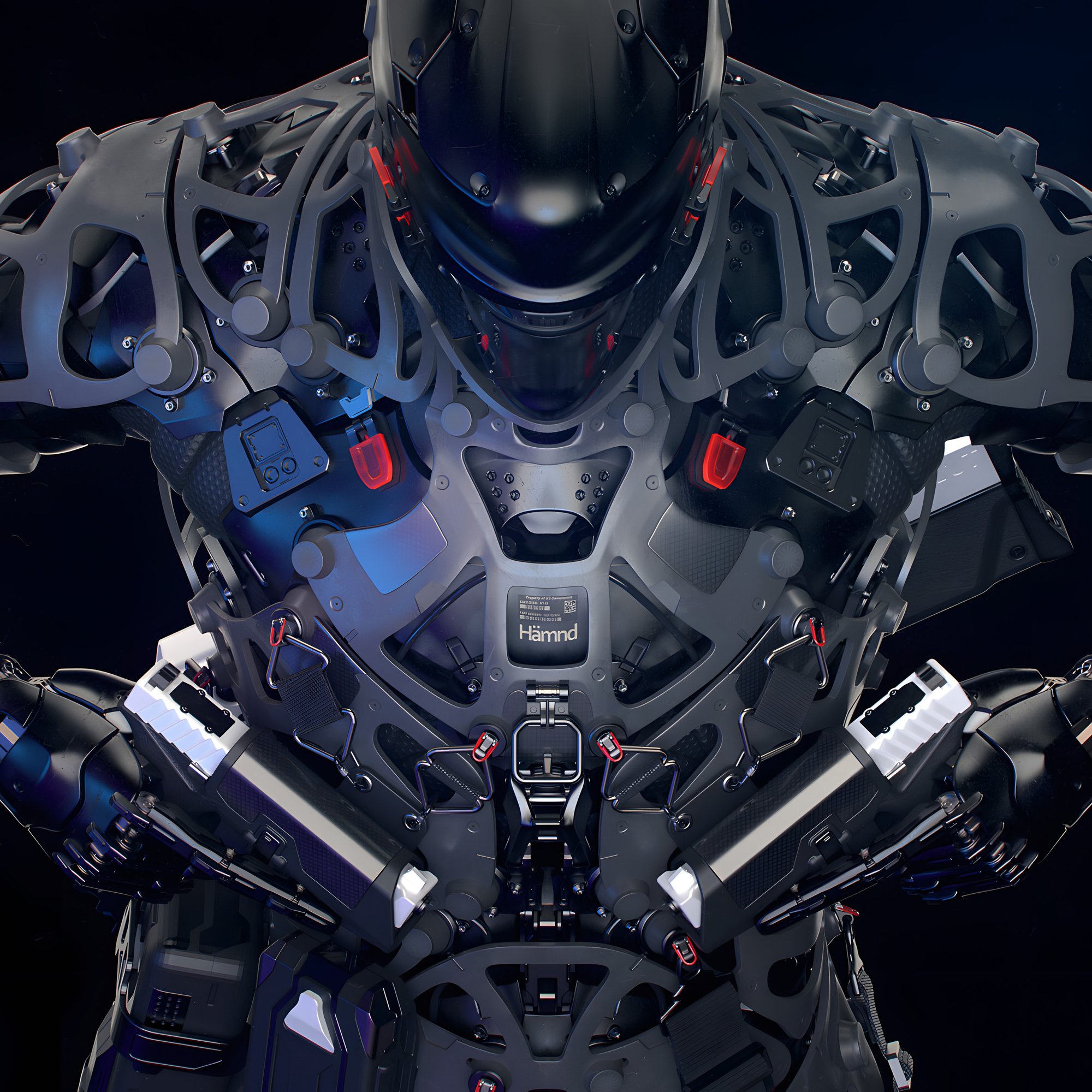 Futuristic Robot Armor - Wallpapers for Samsung/Xiaomi in 2000x2000 resolution