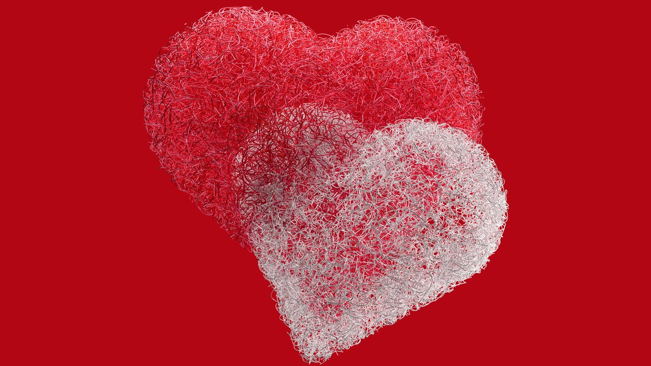 Hearts symbolizing Valentines Day - HDV 720p wallpapers in 1280x720 resolution