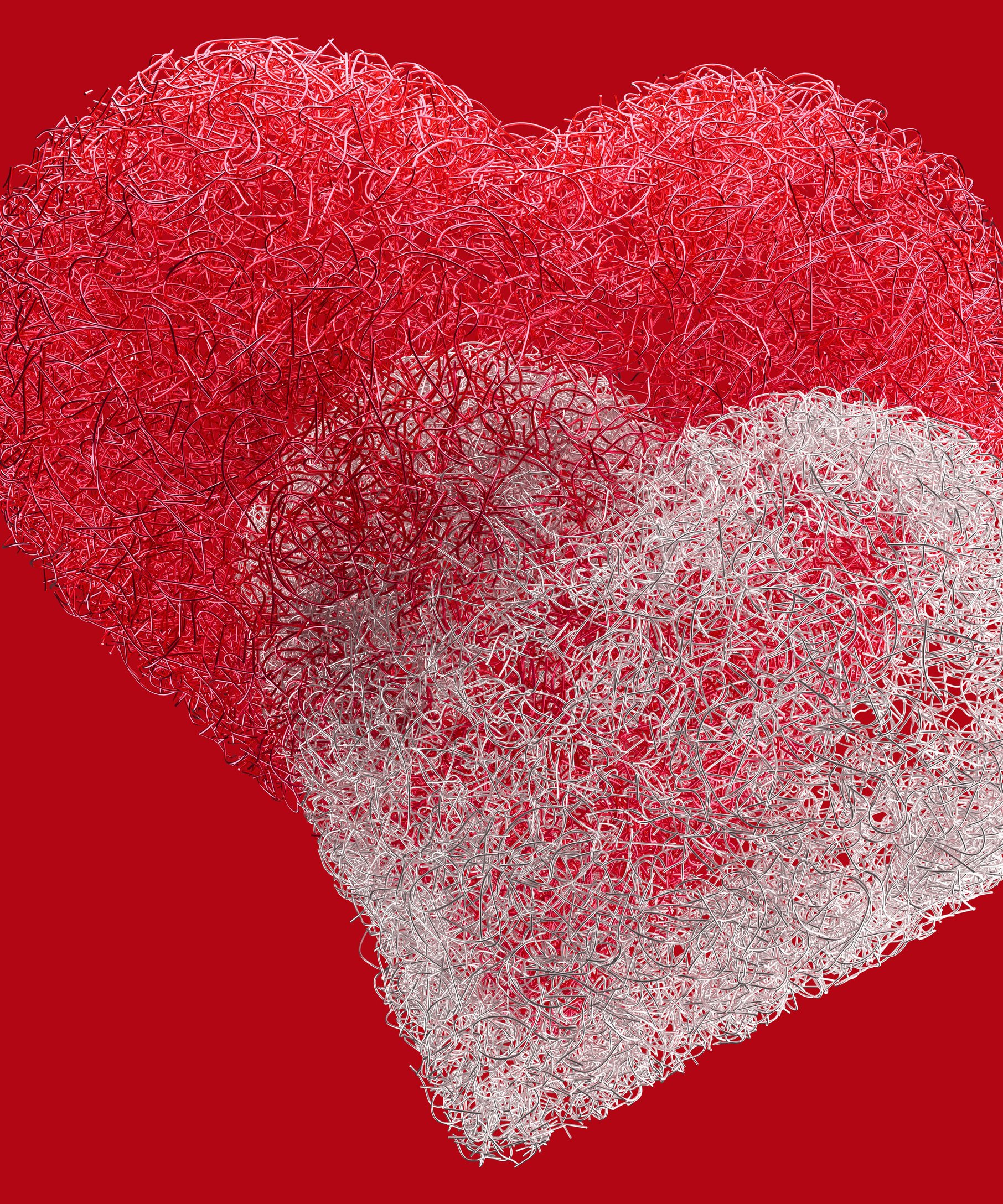 Hearts symbolizing Valentines Day - Wallpapers for Samsung Galaxy Z Fold4/Z Fold5/Z Fold6 in 1812x2176 resolution