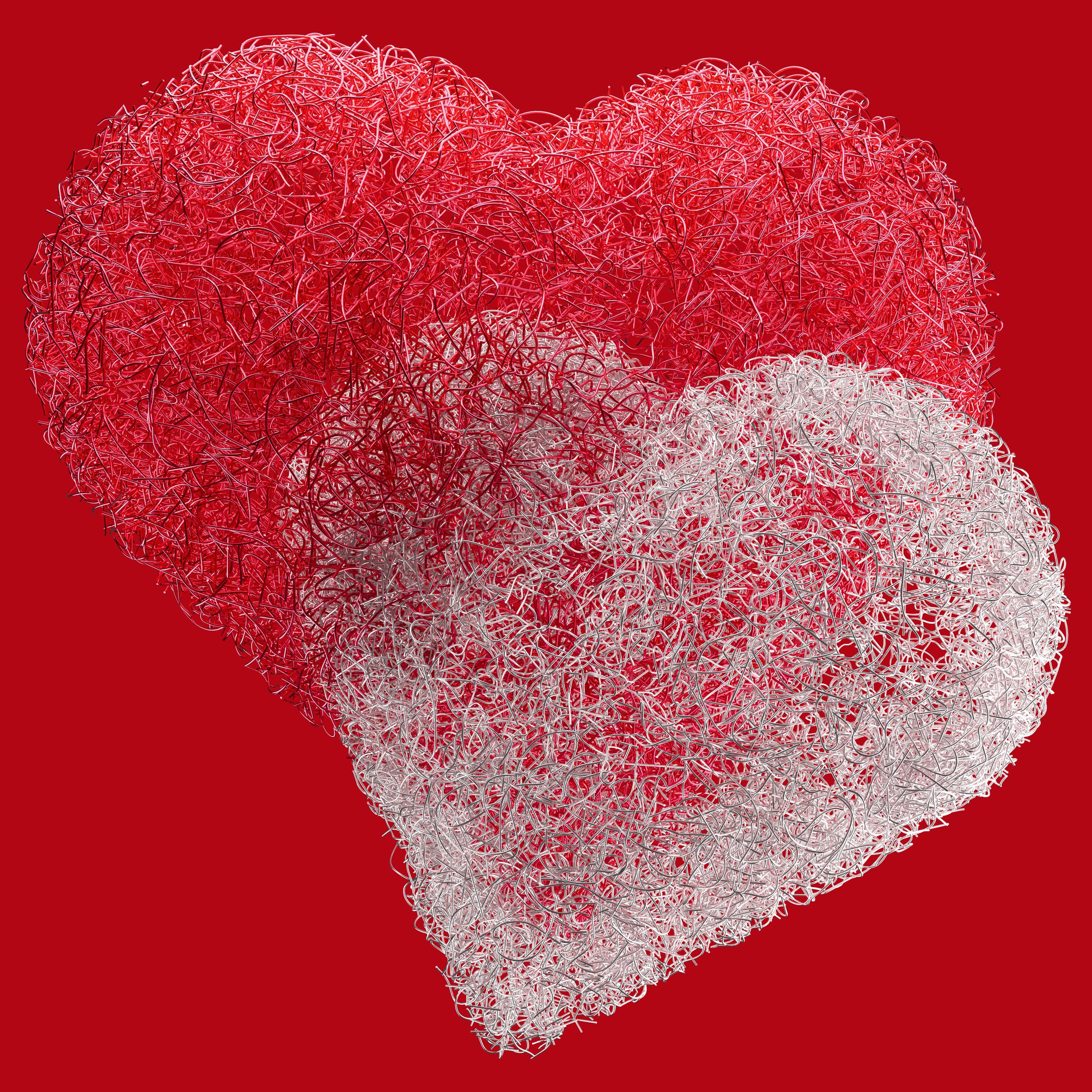 Hearts symbolizing Valentines Day - Wallpapers for iPad Pro 11″ 2024 in 2420x2420 resolution