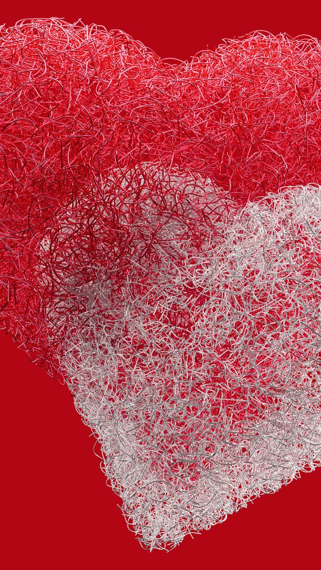 Hearts symbolizing Valentines Day - Wallpapers for iPhone 5/5S/5C/SE in 640x1136 resolution