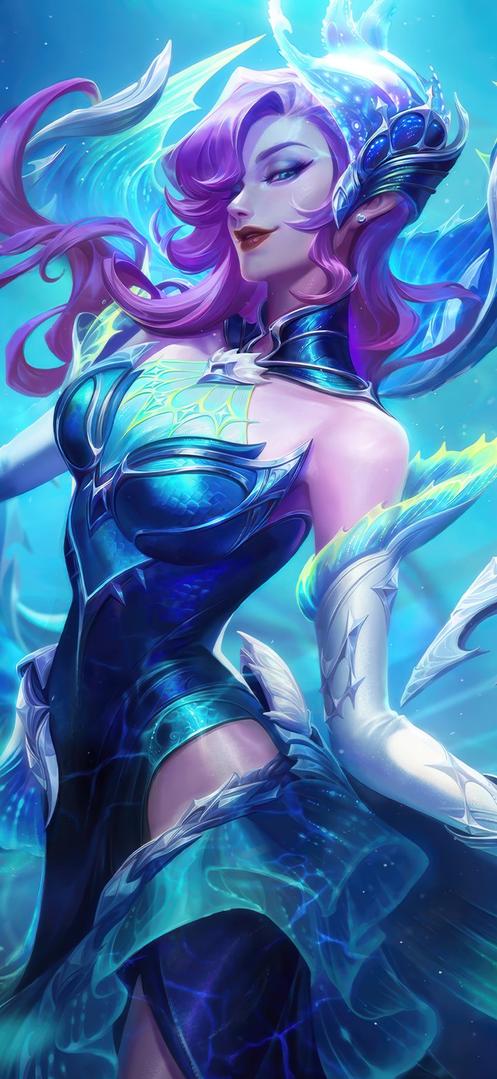 Morgana in Magical Armor Pose - Wallpapers for Samsung Galaxy A11/A20e/A20/M11, Xiaomi Redmi 9A/9C, POCO C40 in 720x1560 resolution