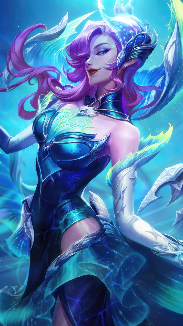 Morgana в магической броне - Обои для iPhone 6/6S/7/8/SE2/SE3 в разрешении 750x1334