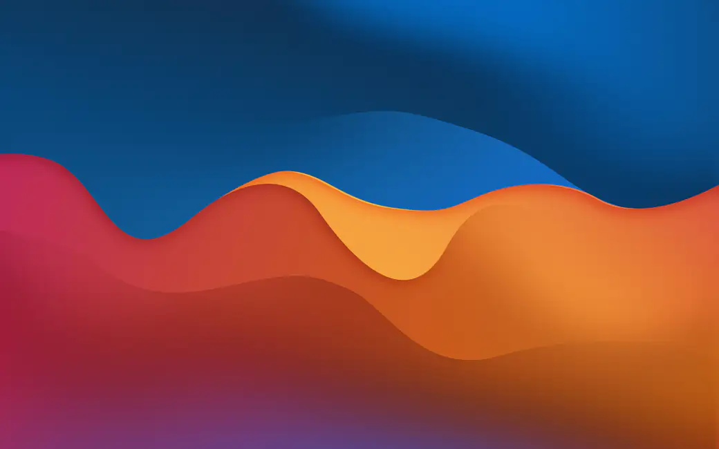 Orange Gradient Waves Pattern — desktop and phone wallpaper, free download