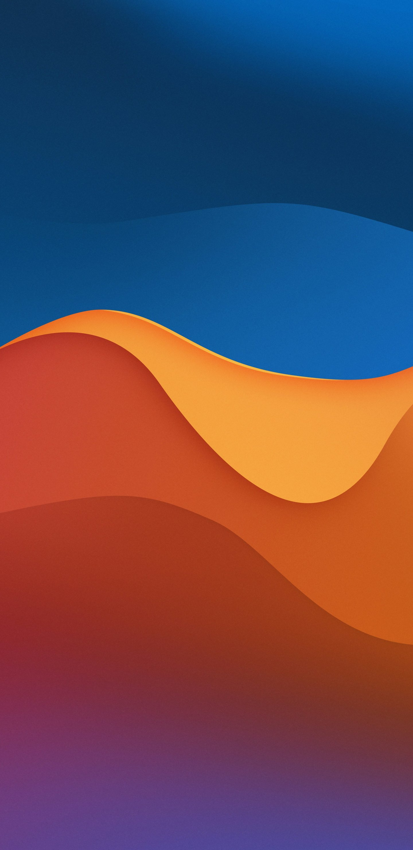 Orange Gradient Waves Pattern - Wallpapers for Samsung Galaxy S8/S8+/Note 8/S9/S9+/Note 9 in 1440x2960 resolution