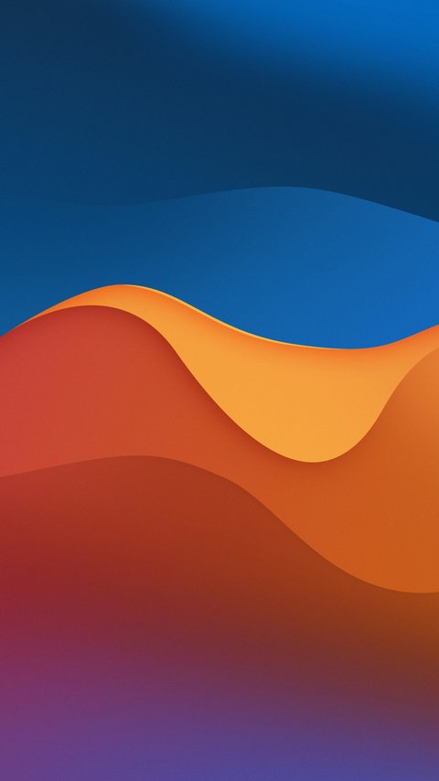 Orange Gradient Waves Pattern - Wallpapers for LG/ASUS in 480x854 resolution