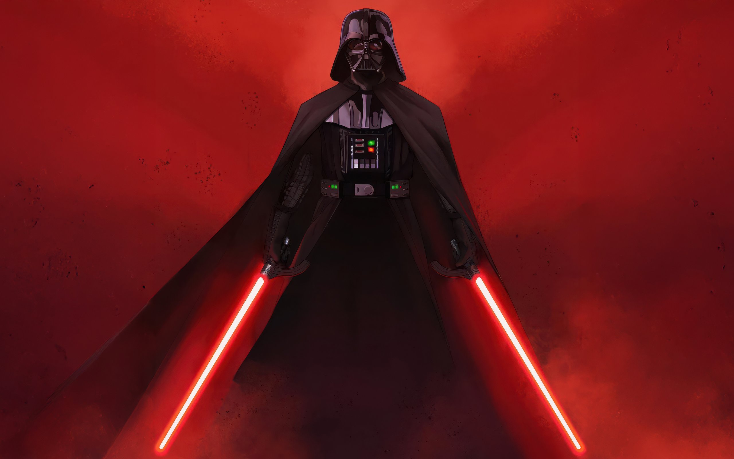 Darth Vader with Dual Red Lightsabers - WQXGA and for Apple MacBook Air 13 wallpapers in 2560x1600 resolution