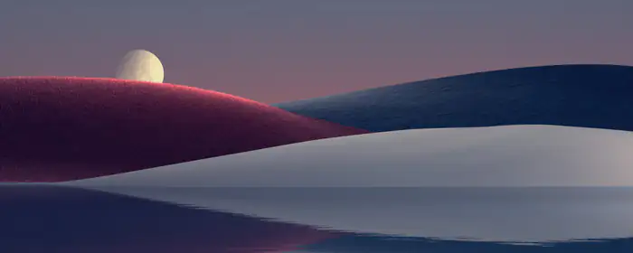 UltraWide 21:9 обои спокойствие (3440x1440): поле, ночь, озеро, небо