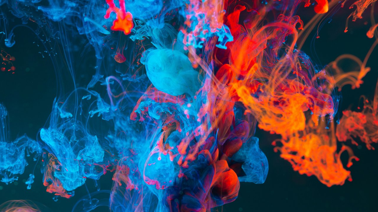 Mixing ink in water - HDV 720p wallpapers in 1280x720 resolution