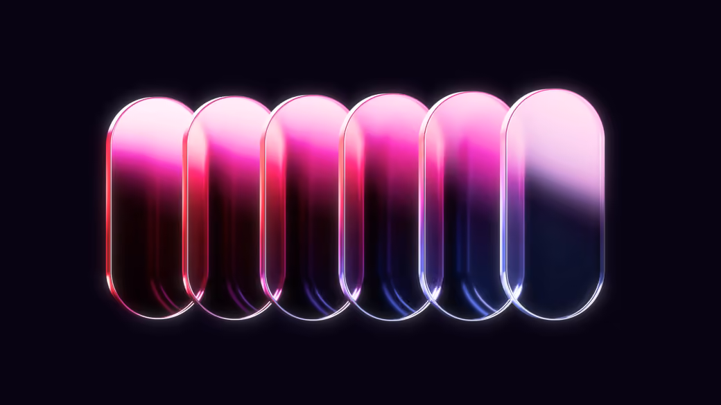 Neon Gradient Glow Capsules - Laptop Wallpapers in 1366x768 resolution