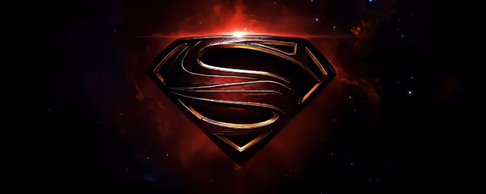 UltraWide 32:9 wallpapers (3840x1080): Superman, DC Comics, logo, galaxy