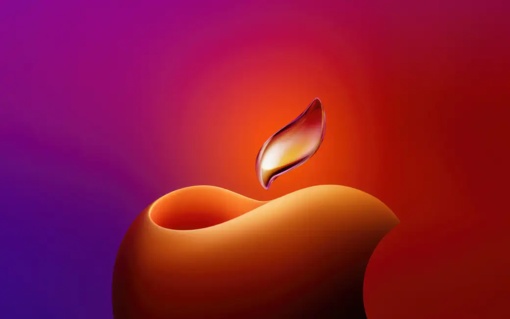 Логотип Apple в минимализме — обои на рабочий стол и телефон