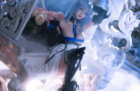 WSXGA+ choker wallpapers (1680x1050): cosplay, Lilium725, Alsace, Azur Lane