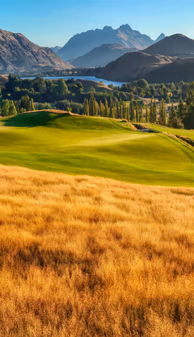 Nature wallpapers: field, golf, mountains, valley