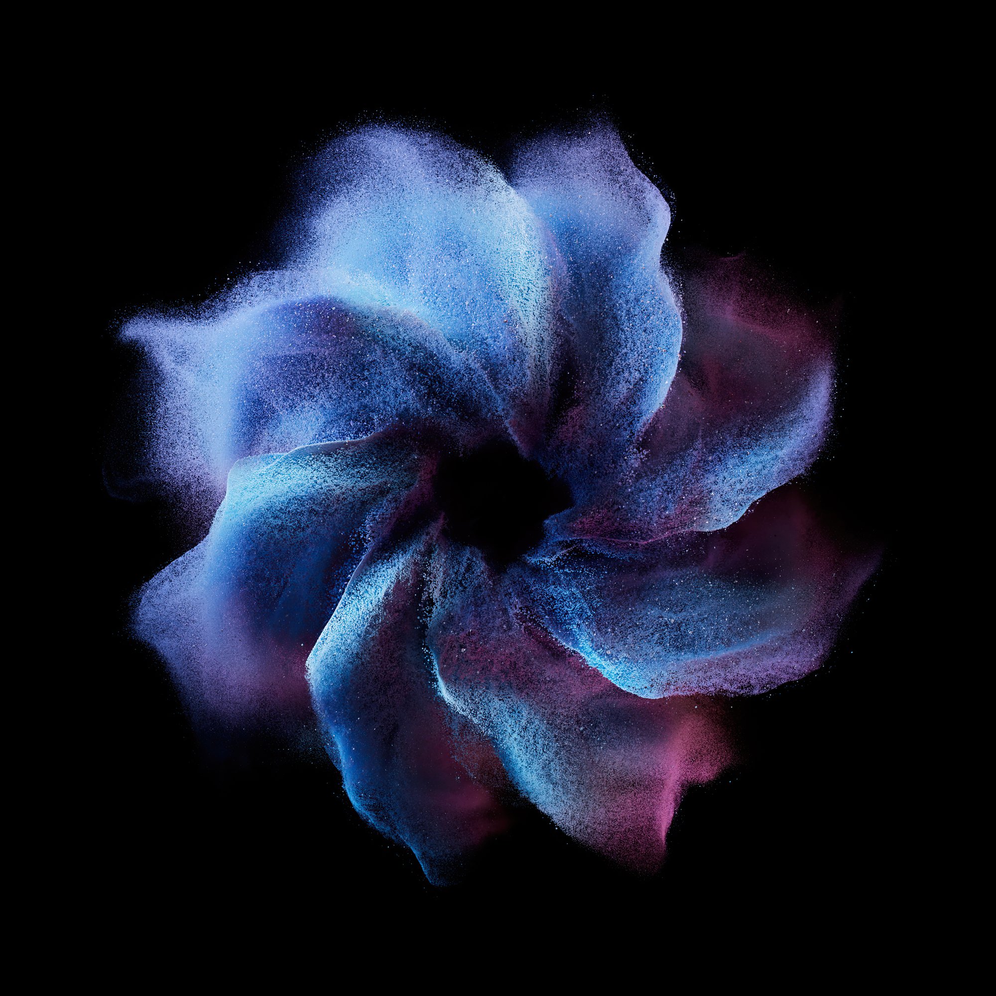 Blue Sand Particle Flower - Wallpapers for Samsung/Xiaomi in 2000x2000 resolution