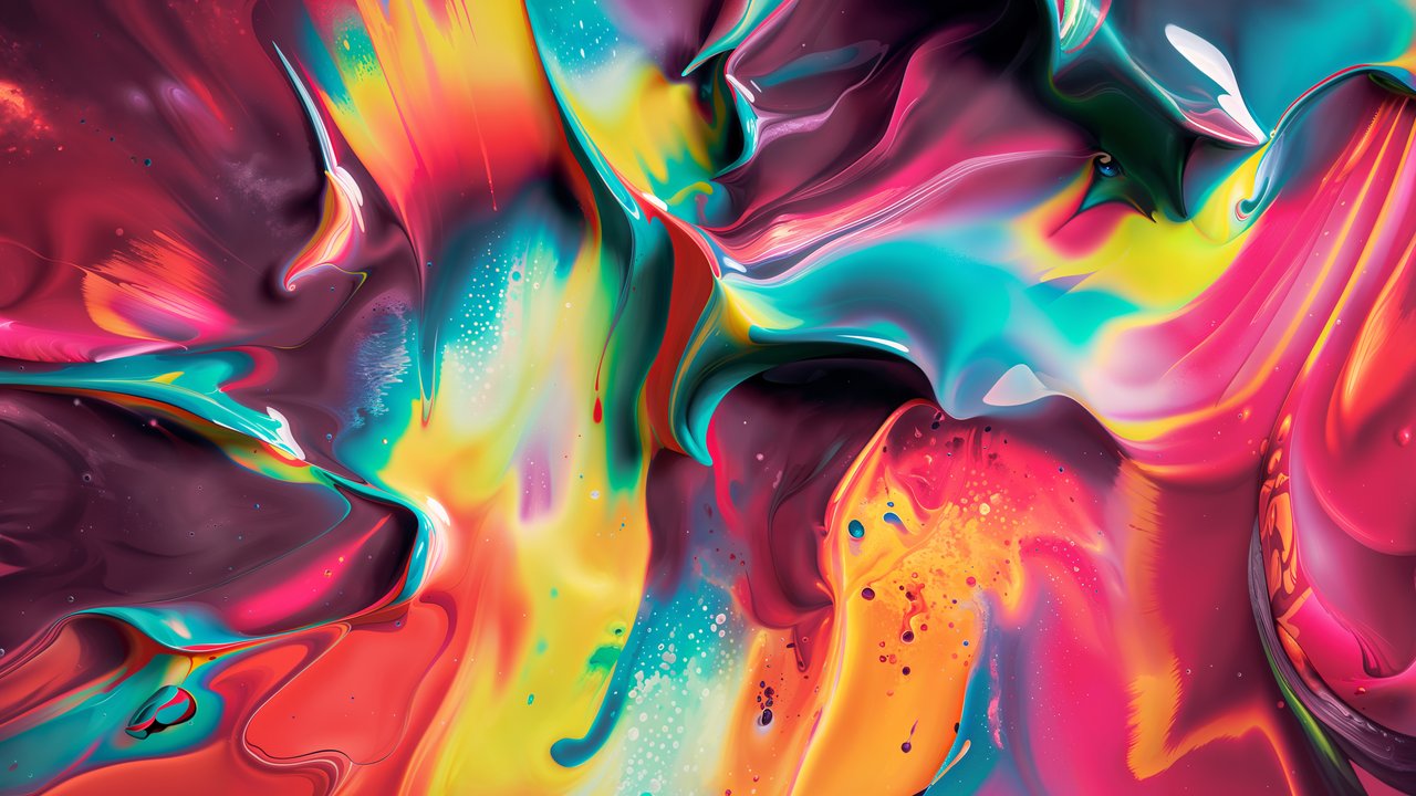 Fluid Paint Gradient with Swirl Texture - HDV 720p wallpapers in 1280x720 resolution
