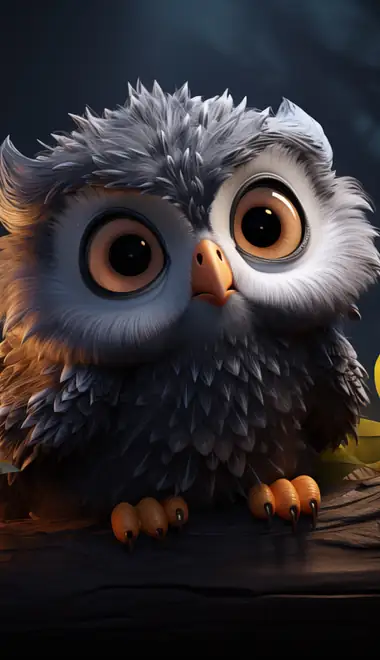 Animals wallpapers: owl, cute animals, bird, night