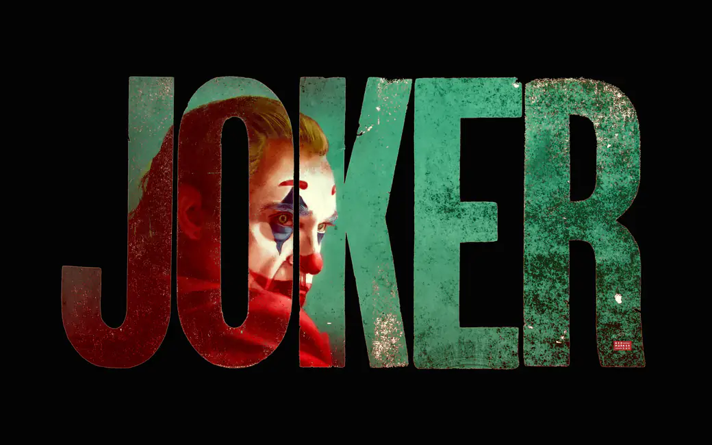Joker Movie Poster Featuring Joaquin Phoenix — desktop and phone wallpaper, free download
