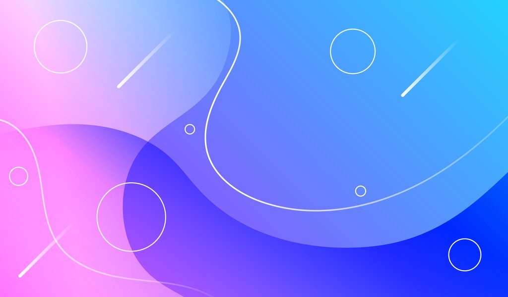 Gradient waves of blue and pink - WSVGA wallpapers in 1024x600 resolution