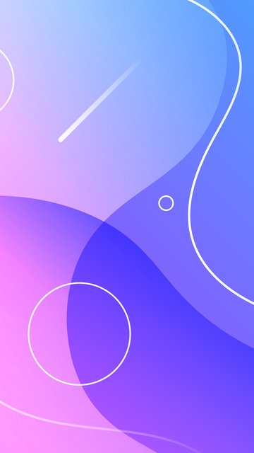 Gradient waves of blue and pink - Wallpapers for Nokia, Samsung in 360x640 resolution