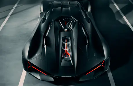Обои для ноутбука WXGA (1366x768): Lamborghini Terzo Millennio, гиперкар, концепт, карбон