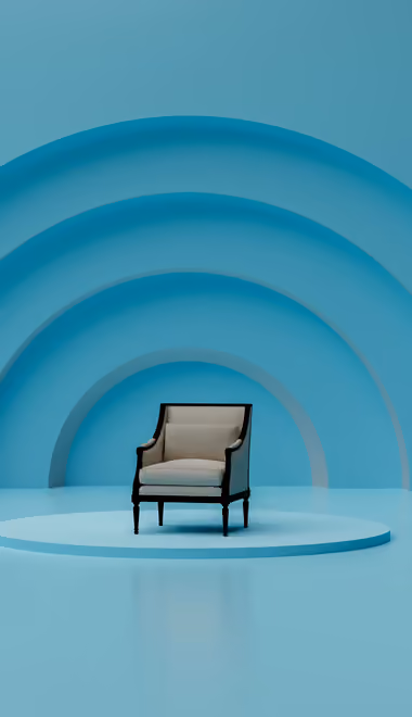 Interior design wallpapers: minimalism, chair, stage, platform