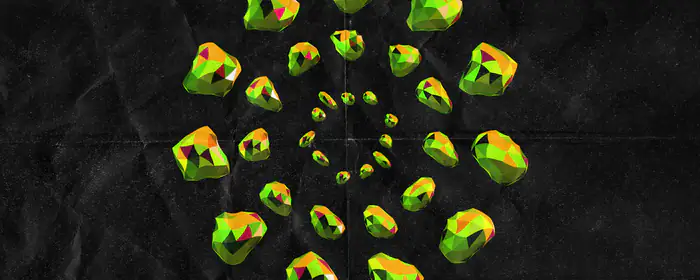 UltraWide 21:9 geometry wallpapers (2560x1080): low poly, gemstone, crystals, mineral