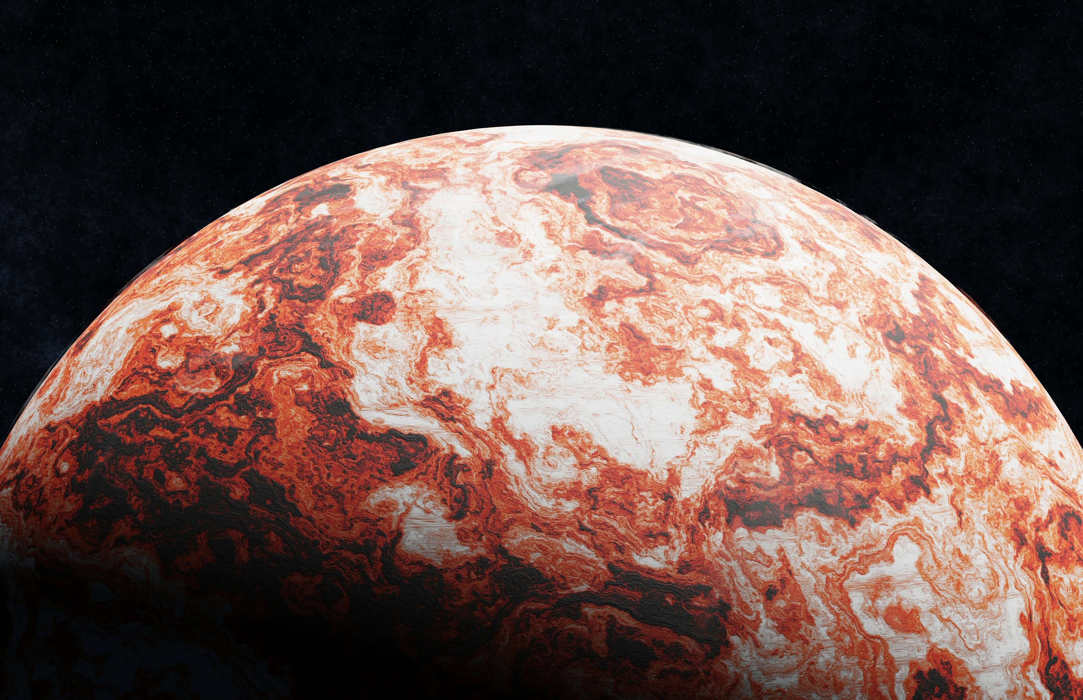 Red Planet Orbit in Universe - Wallpapers for Apple MacBook 16.2″ in 3456x2234 resolution