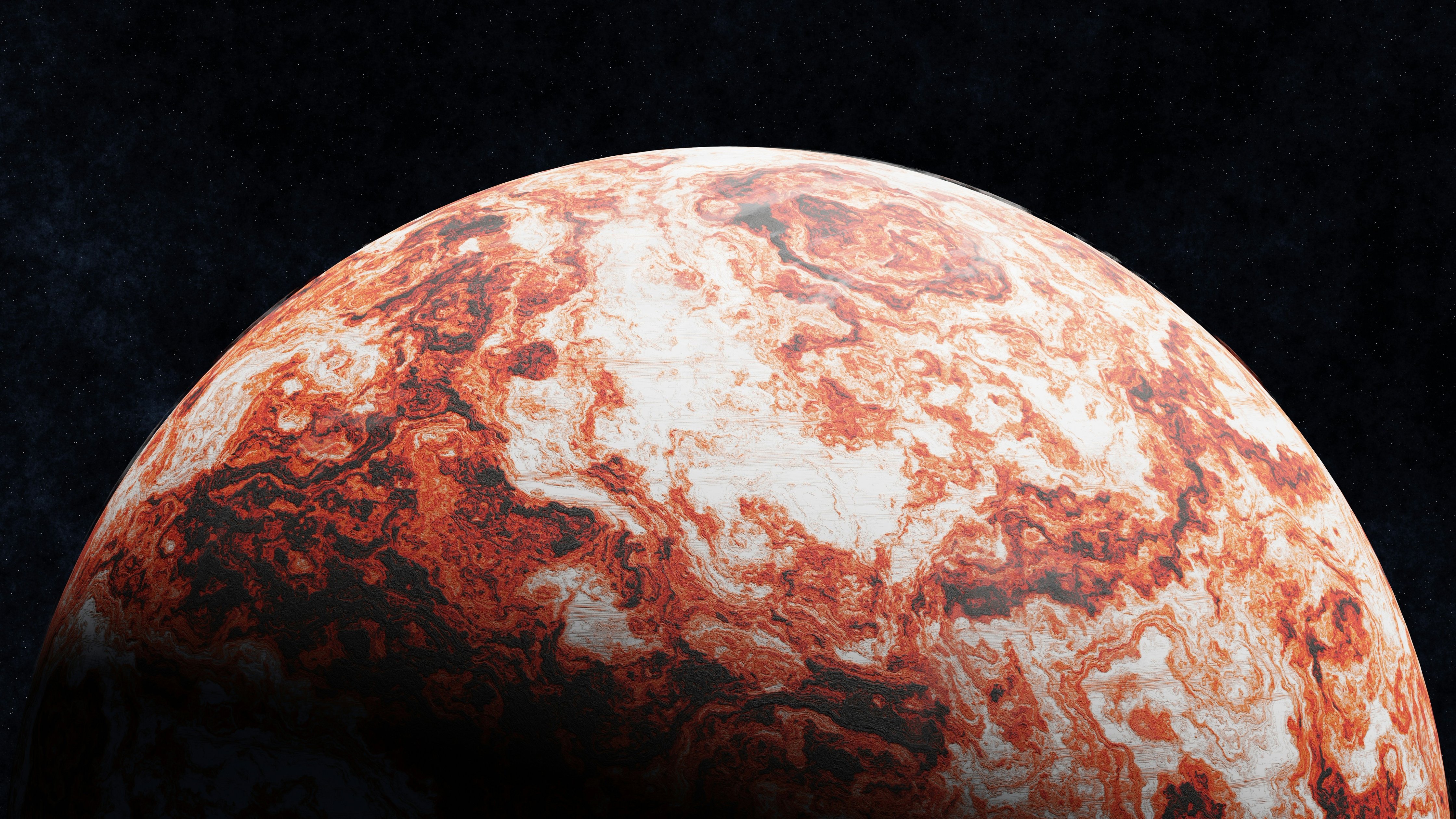 Red Planet Orbit in Universe - Wallpapers for Apple iMac 24″ in 4480x2520 resolution