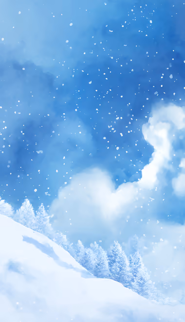 Nature wallpapers: winter, mountains, sky, clouds