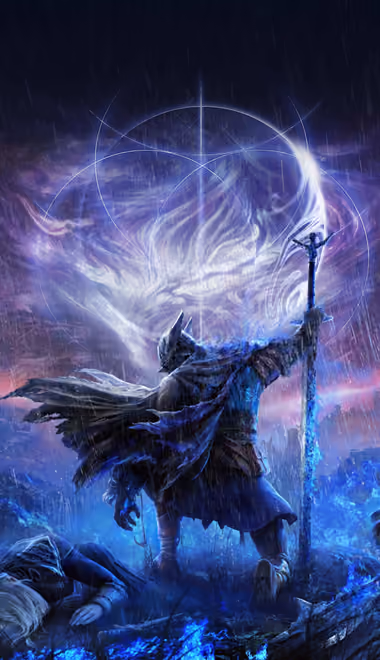 Staff Wallpapers for iPhone 15 Pro Max/14 Pro Max (1290x2796): Elden Ring Nightreign, armor, cloak, night