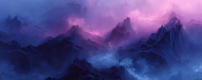 UltraWide 32:9 wallpapers (3840x1080): mountains, valley, night, imagination
