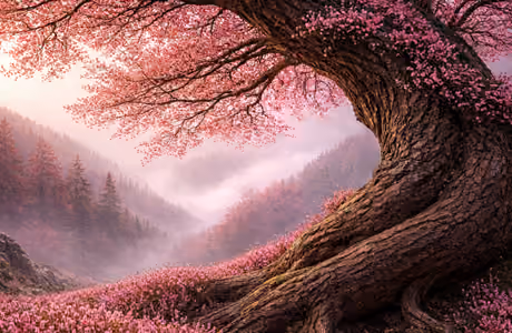 Nature wallpapers: mountains, flowers, valley, trees