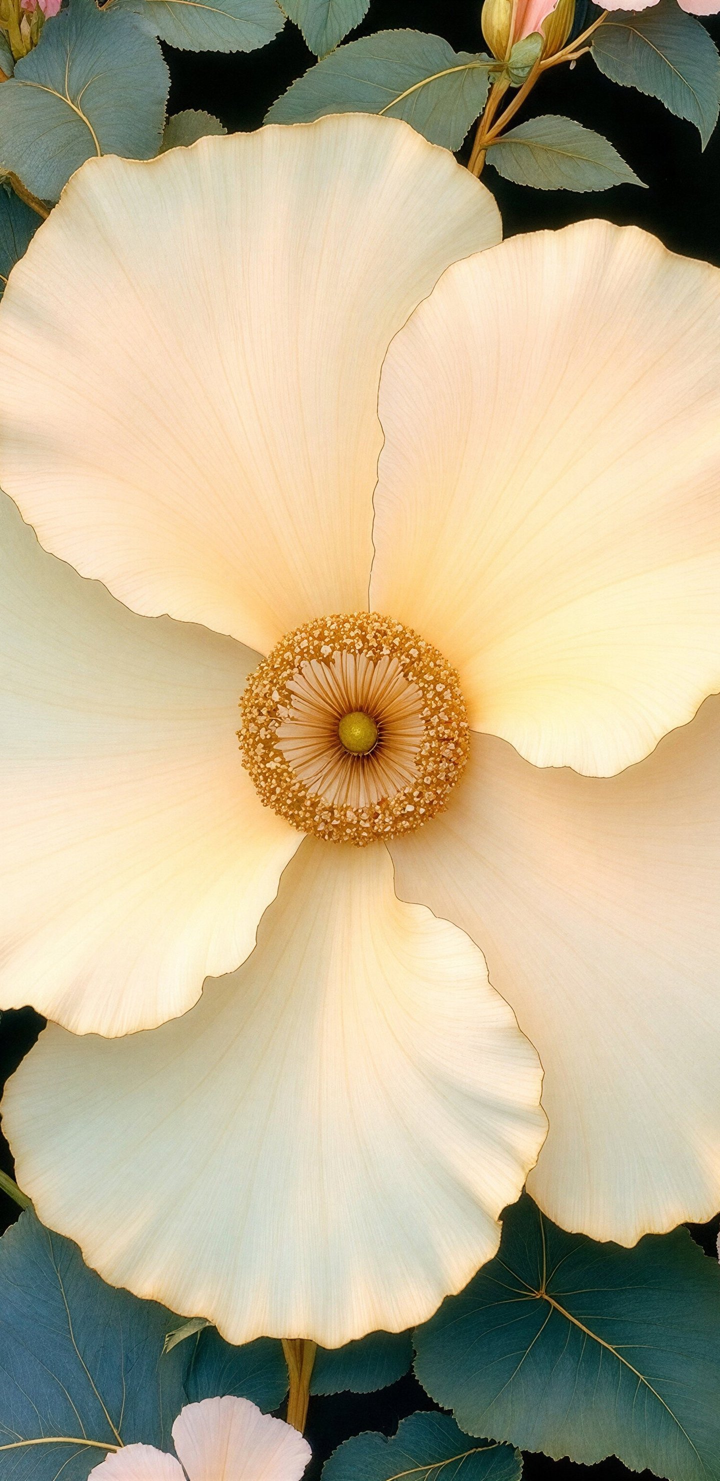 White Flowers with Large Petals - Wallpapers for Samsung Galaxy S8/S8+/Note 8/S9/S9+/Note 9 in 1440x2960 resolution