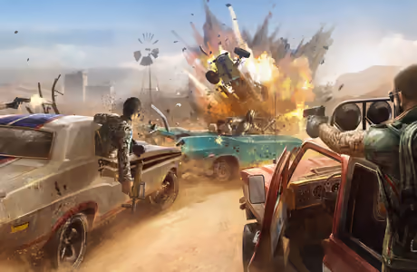 WSXGA обои бой (1440x900): PUBG: Battlegrounds, битва, взрыв, пустыня