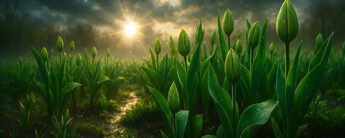 Nature wallpapers: tulip, field, morning, Sun