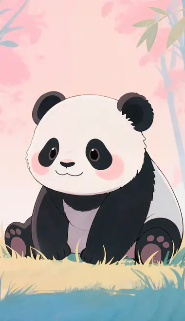 Animals wallpapers: panda, bamboo, forest, grass
