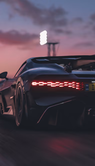 Обои Forza Horizon для Samsung Galaxy A03s, Xiaomi Redmi 7A, POCO C3 (720x1440): Bugatti Divo, суперкар, Forza Horizon, гиперкар