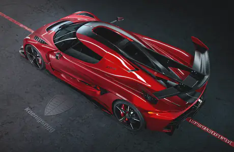 Обои машины: Koenigsegg Jesko, спойлер, карбон, суперкар